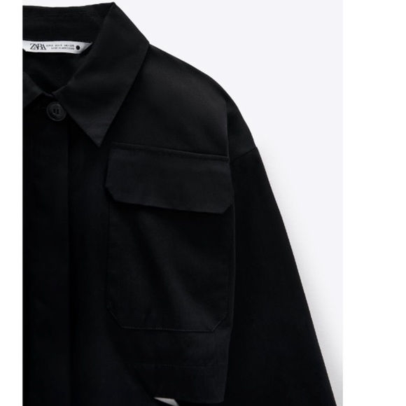 Cut out Cropped Shirt Size S  NWT - Picture 6 of 6